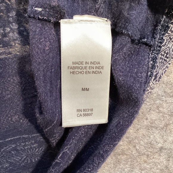 Lucky Brand Mixed Media‎ Flutter Sleeve Top, Medium Style 7W64640 - Picture 13 of 14